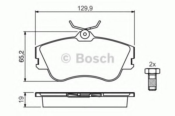 Гальмівні колодки Bosch 0986461753 ціна, від 23.90 USD