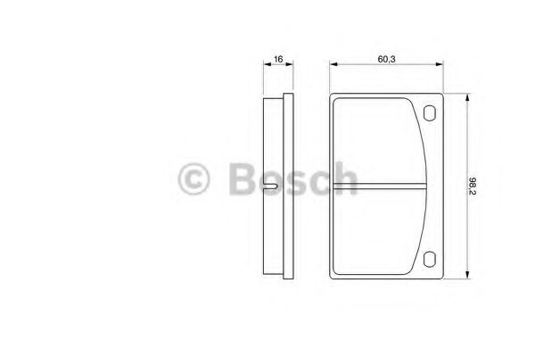 0986462001 Bosch Передні гальмівні колодки