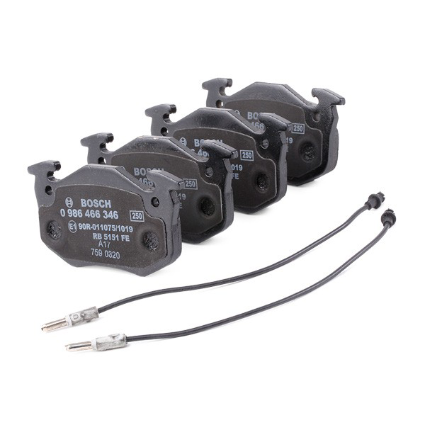 0986466346 Bosch Передні гальмівні колодки