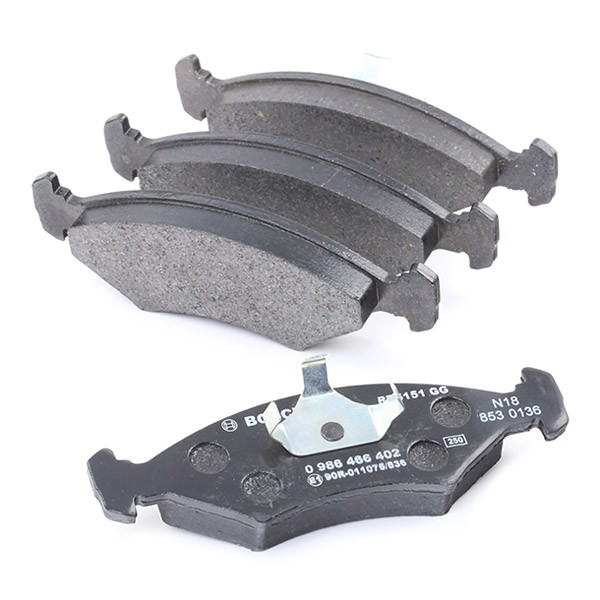 Передні тормозні колодки 0986466402 Bosch