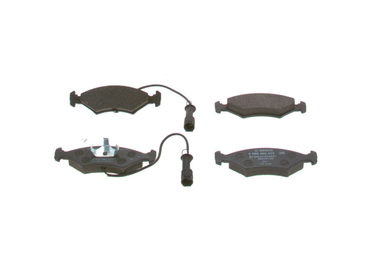 Передні тормозні колодки 0986466403 Bosch