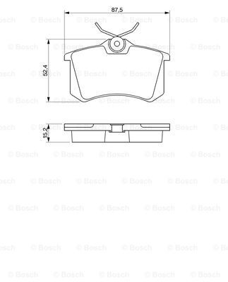Купити 0986466683 Bosch Задні колодки