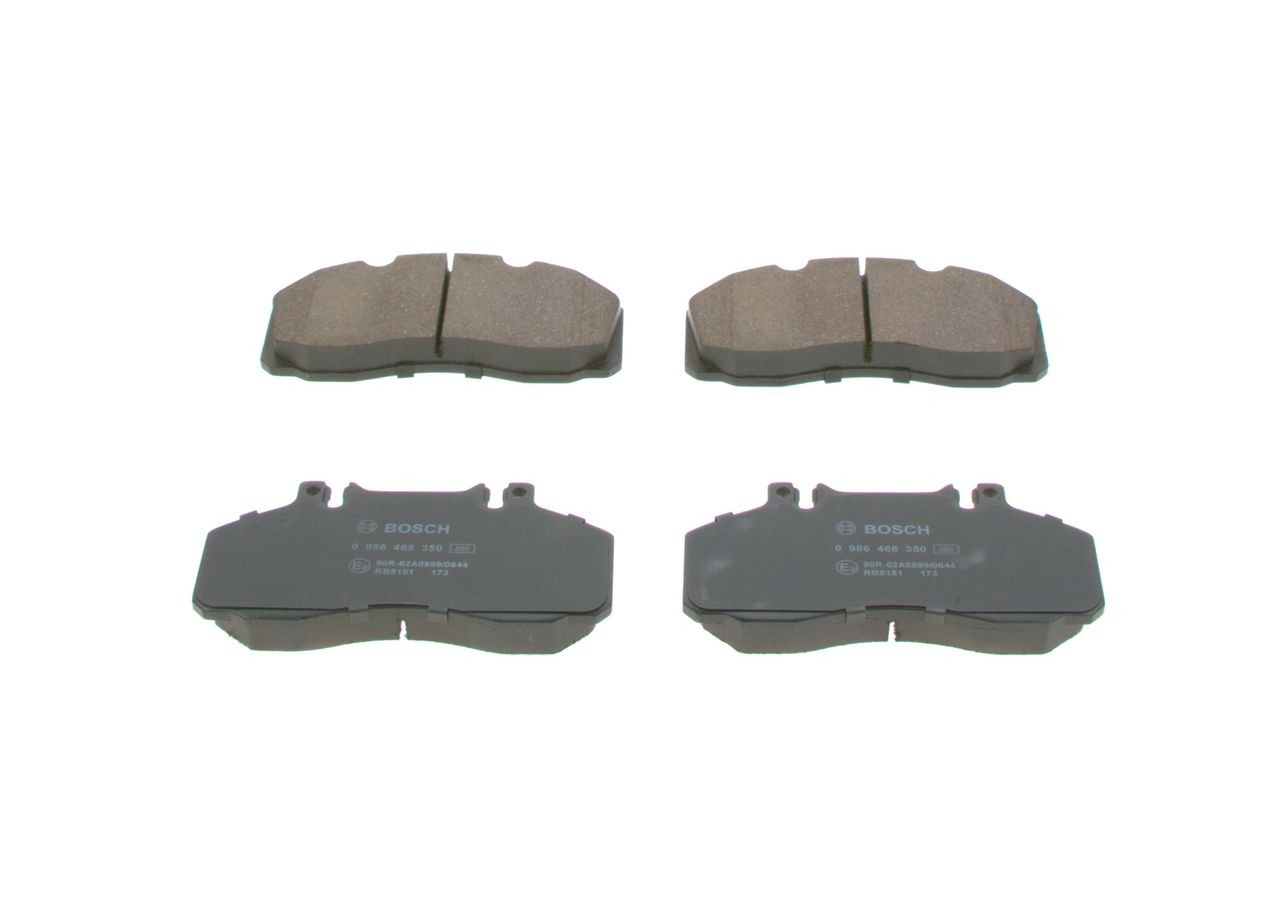 0986468350 Bosch Колодки гальмівні задні, дискові