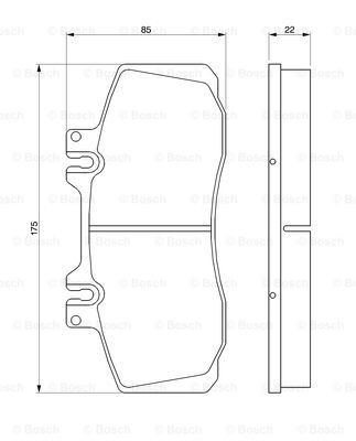 Задні гальмівні колодки Bosch 0986468350 ціна, від 38.02 USD