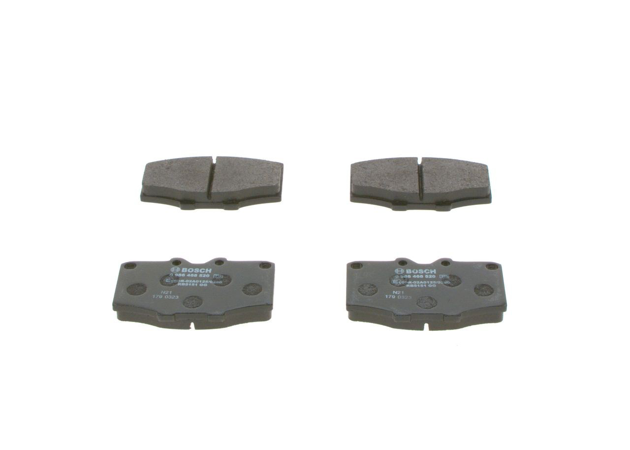 Передні тормозні колодки 0986468520 Bosch