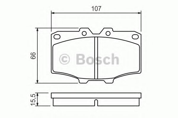Купити 0986468520 Bosch Колодки гальмівні передні, дискові
