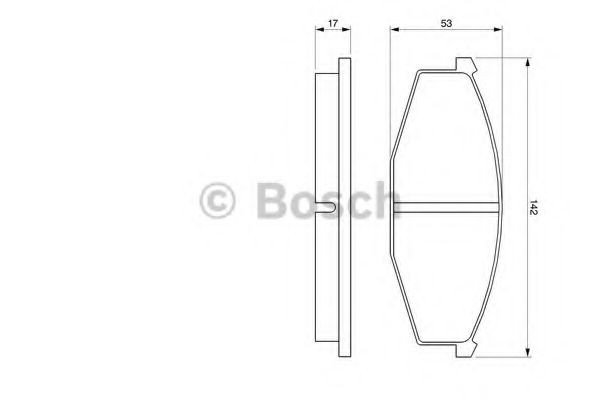 Купити 0986468630 Bosch Колодки гальмівні передні, дискові
