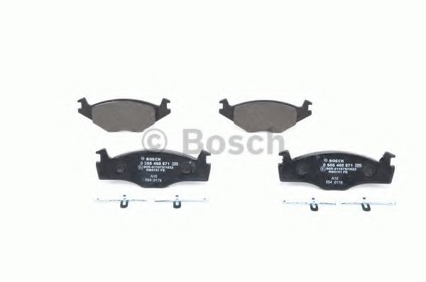Купити 0986468871 Bosch Колодки гальмівні передні, дискові