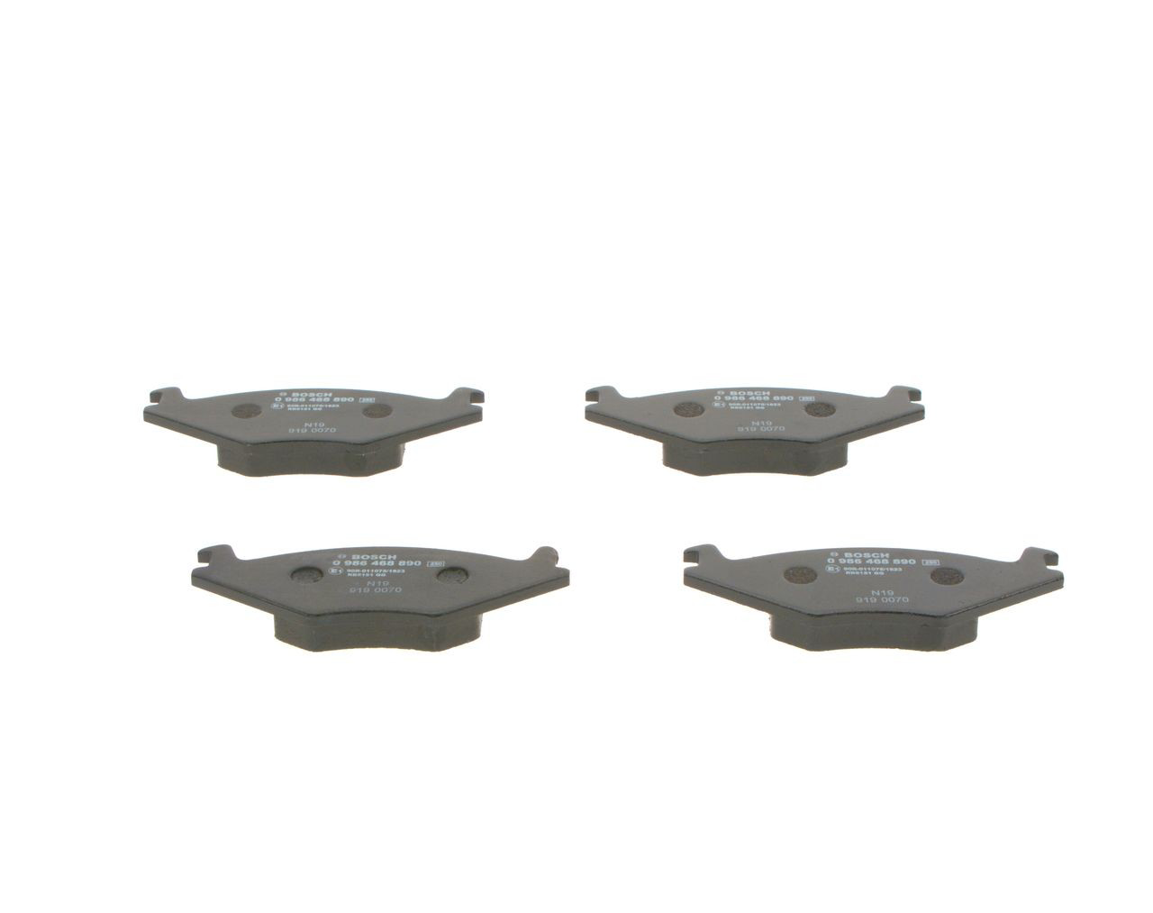 Купити 0986468890 Bosch Колодки гальмівні передні, дискові