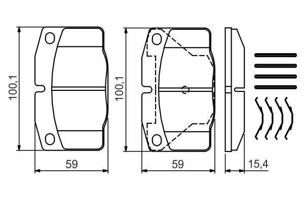 Гальмівні колодки Bosch 0986469390 ціна, від 11.25 USD