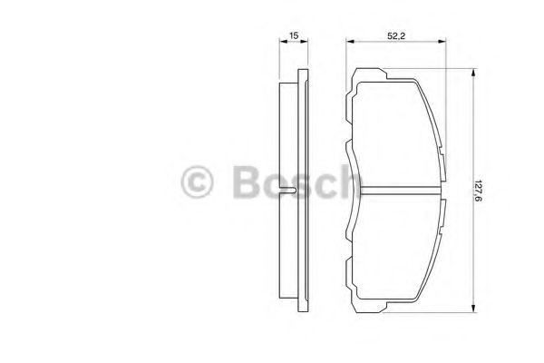 Купити 0986469550 Bosch Колодки гальмівні передні, дискові
