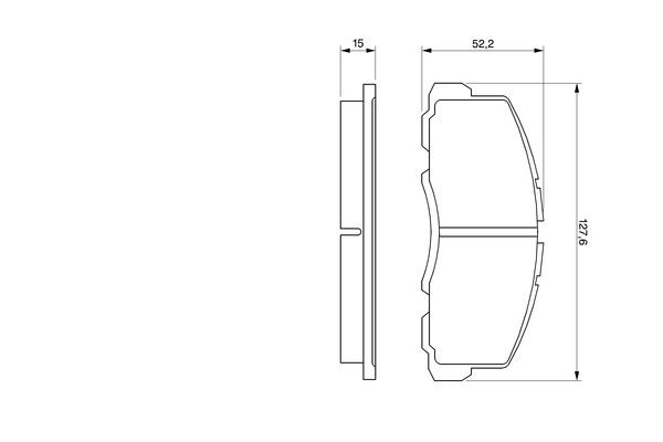 Купити 0986469550 Bosch Колодки гальмівні передні, дискові