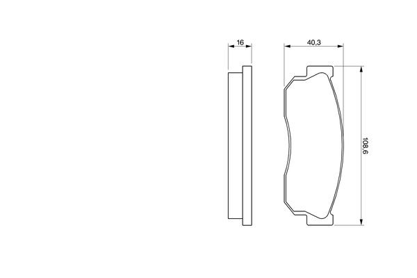 Купити 0986469580 Bosch Колодки гальмівні передні, дискові