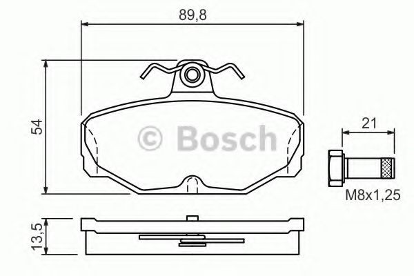 Купити 0986469810 Bosch Задні колодки