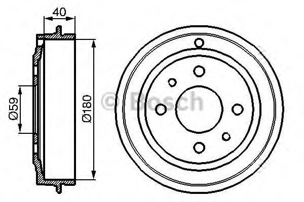 Барабан гальмівний задній Bosch 0986477083 ціна, від 20.26 USD