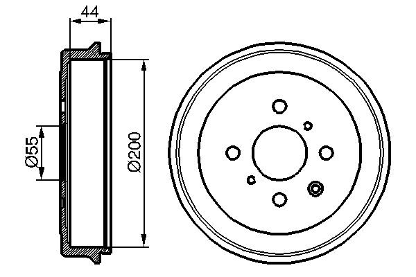Барабан гальмівний задній Bosch 0986477148 ціна, від 44.82 USD