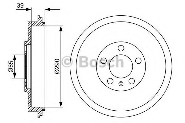 Барабан гальмівний задній Bosch 0986477152 ціна, від 47.99 USD