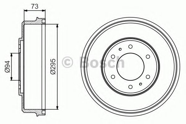 0986477232 Bosch Барабан гальмівний задній