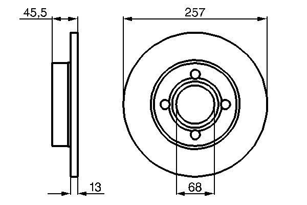 Купити 0986478016 Bosch Ротор гальмівний