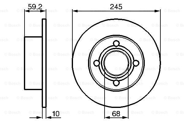 Гальмівні диски 0986478019 Bosch