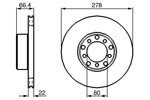Купити 0986478060 Bosch Ротор гальмівний