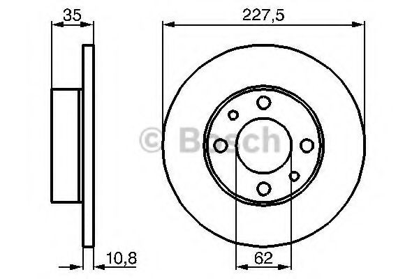 Купити 0986478063 Bosch Ротор гальмівний