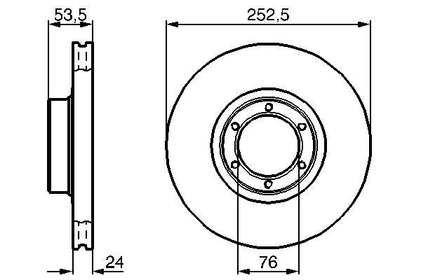 Гальмівні диски передні 0986478113 Bosch