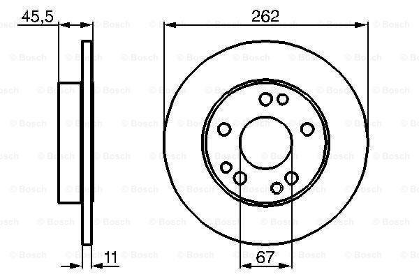 Купити 0986478114 Bosch Ротор гальмівний