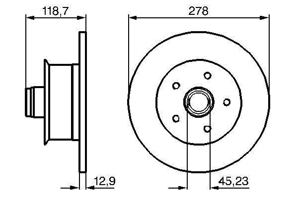 Купити 0986478136 Bosch Ротор гальмівний