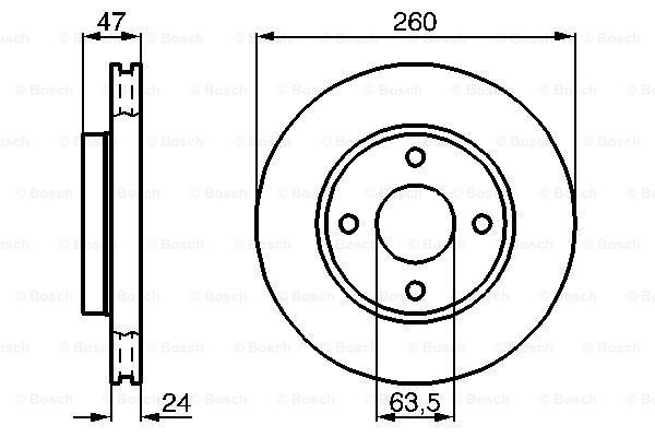 Купити 0986478170 Bosch Ротор гальмівний