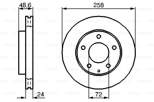 Диск переднього гальма Bosch 0986478227 ціна, від 29.95 USD