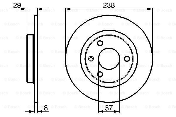 Купити 0986478246 Bosch Ротор гальмівний