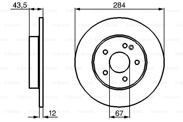 Купити 0986478262 Bosch Ротор гальмівний
