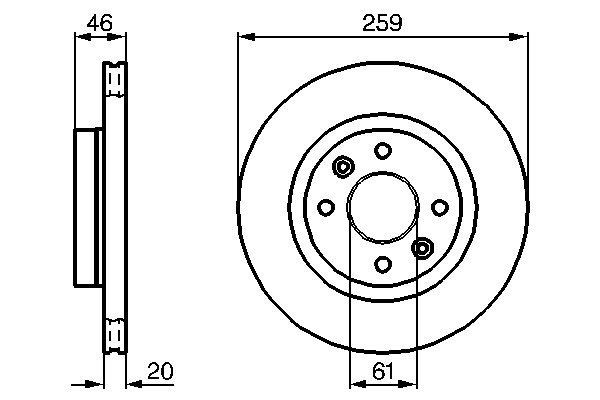 Купити 0986478270 Bosch Ротор гальмівний