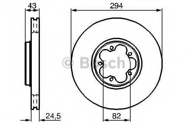 Диск переднього гальма Bosch 0986478303 ціна, від 37.36 USD