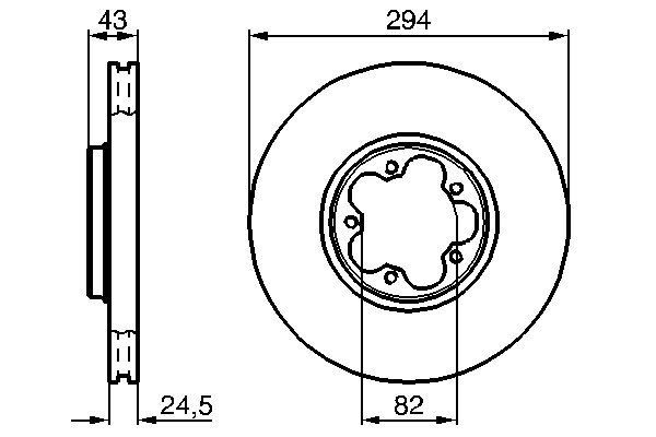 Купити 0986478303 Bosch Ротор гальмівний