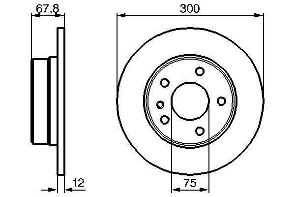 0986478322 Bosch Дискові гальма