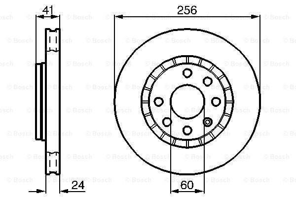 Купити 0986478327 Bosch Ротор гальмівний