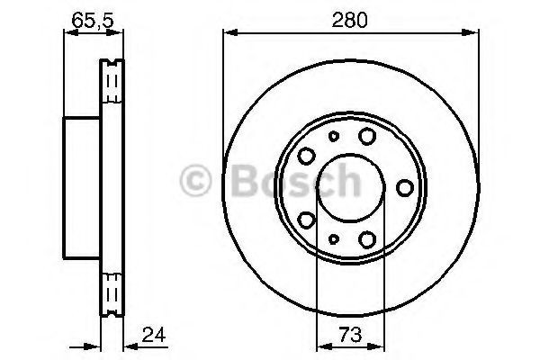 Купити 0986478434 Bosch Ротор гальмівний