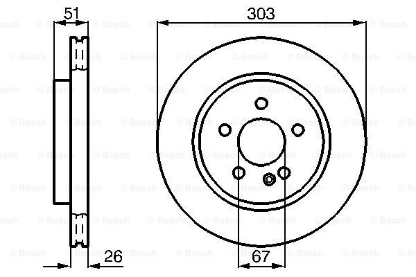 Купити 0986478468 Bosch Ротор гальмівний