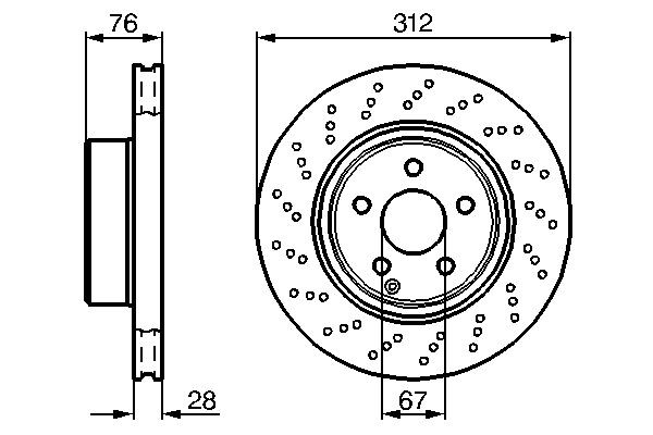 Купити 0986478471 Bosch Ротор гальмівний