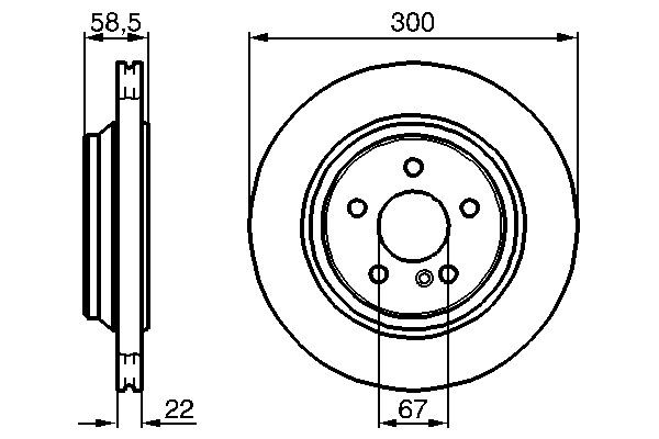 Купити 0986478473 Bosch Диск заднього гальма