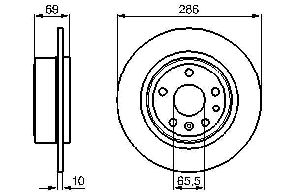 Задні дискові гальма Bosch 0986478478 ціна, від 30.57 USD