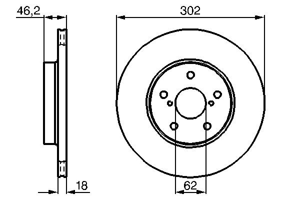 Купити 0986478490 Bosch Ротор гальмівний