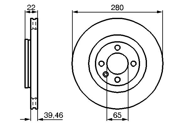 Диск переднього гальма Bosch 0986478508 ціна, від 40.86 USD