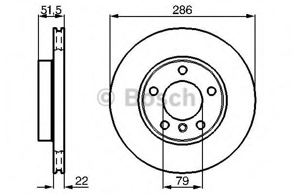 Купити 0986478513 Bosch Ротор гальмівний