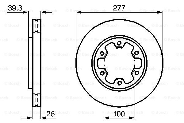 Гальмівні диски передні 0986478532 Bosch