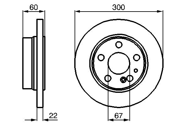 Купити 0986478566 Bosch Диск заднього гальма