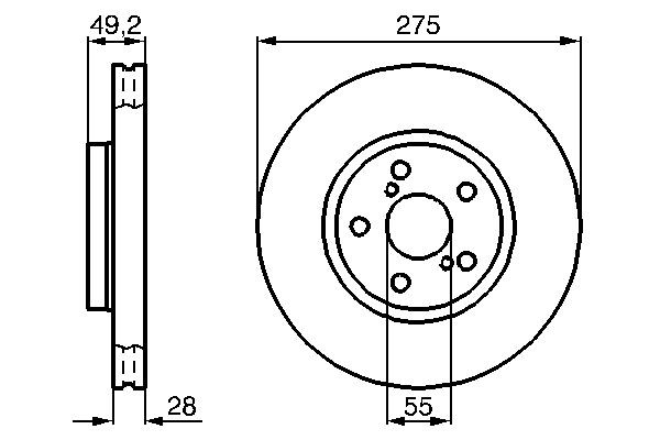 Купити 0986478583 Bosch Ротор гальмівний