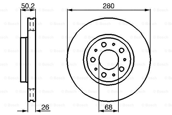 Купити 0986478603 Bosch Ротор гальмівний